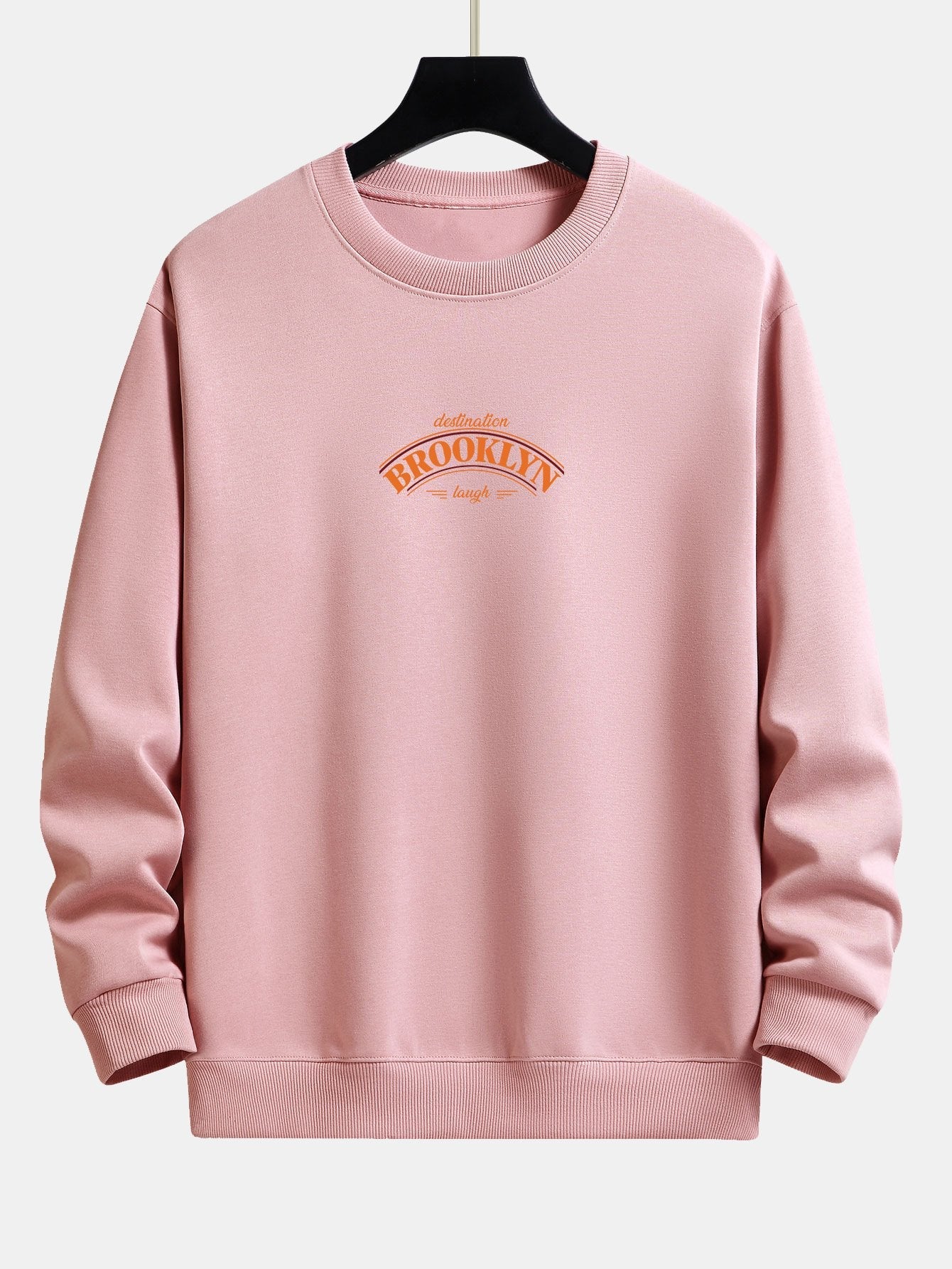 Relaxed Fit Sweatshirt mit Brooklyn-Slogan-Print