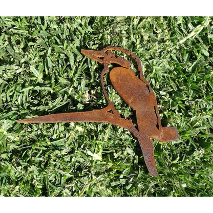Kookaburra Metal Bird Tree Spike Small Version