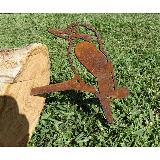 Kookaburra Metal Bird Tree Spike Small Version