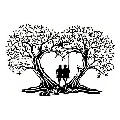 Love Tree Heart-shaped Tree Of Life Metal Wall Art