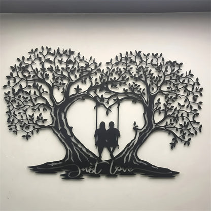 Love Tree Heart-shaped Tree Of Life Metal Wall Art