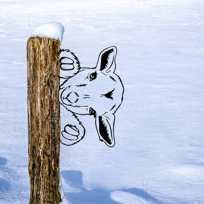 Sheep Farm Peeping Animal Outdoor Metal Garden Art