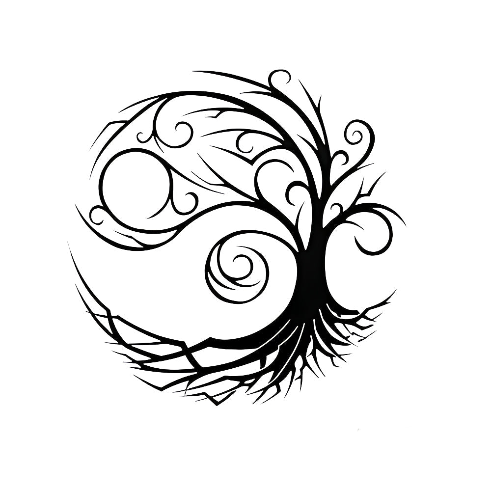 Black Tree of Life Metal Wall Art