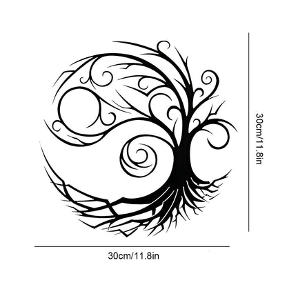 Black Tree of Life Metal Wall Art
