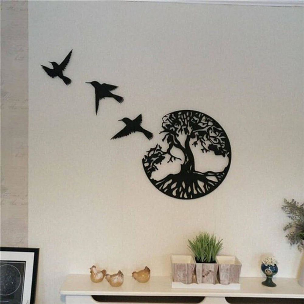Tree of Life Metal Wall Art Metal Birds and Tree Wall Art