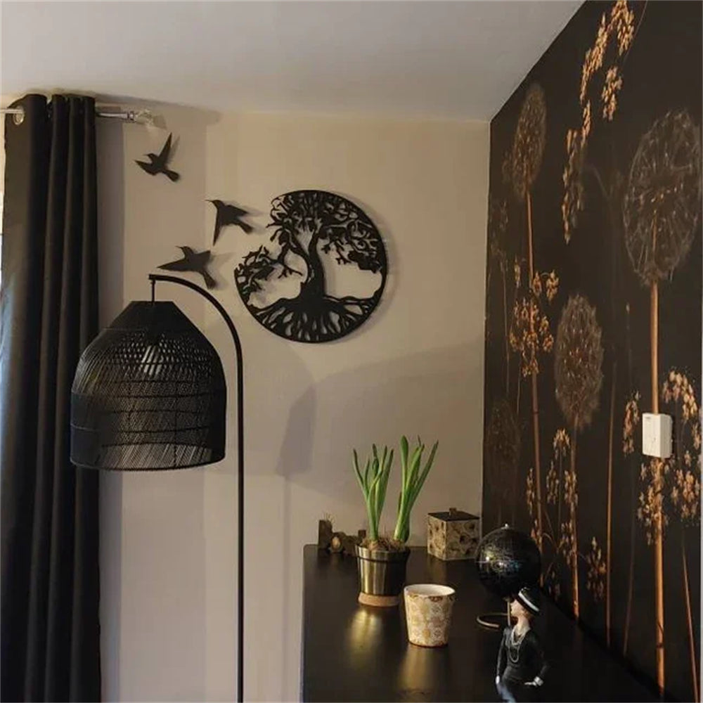 Tree of Life Metal Wall Art Metal Birds and Tree Wall Art