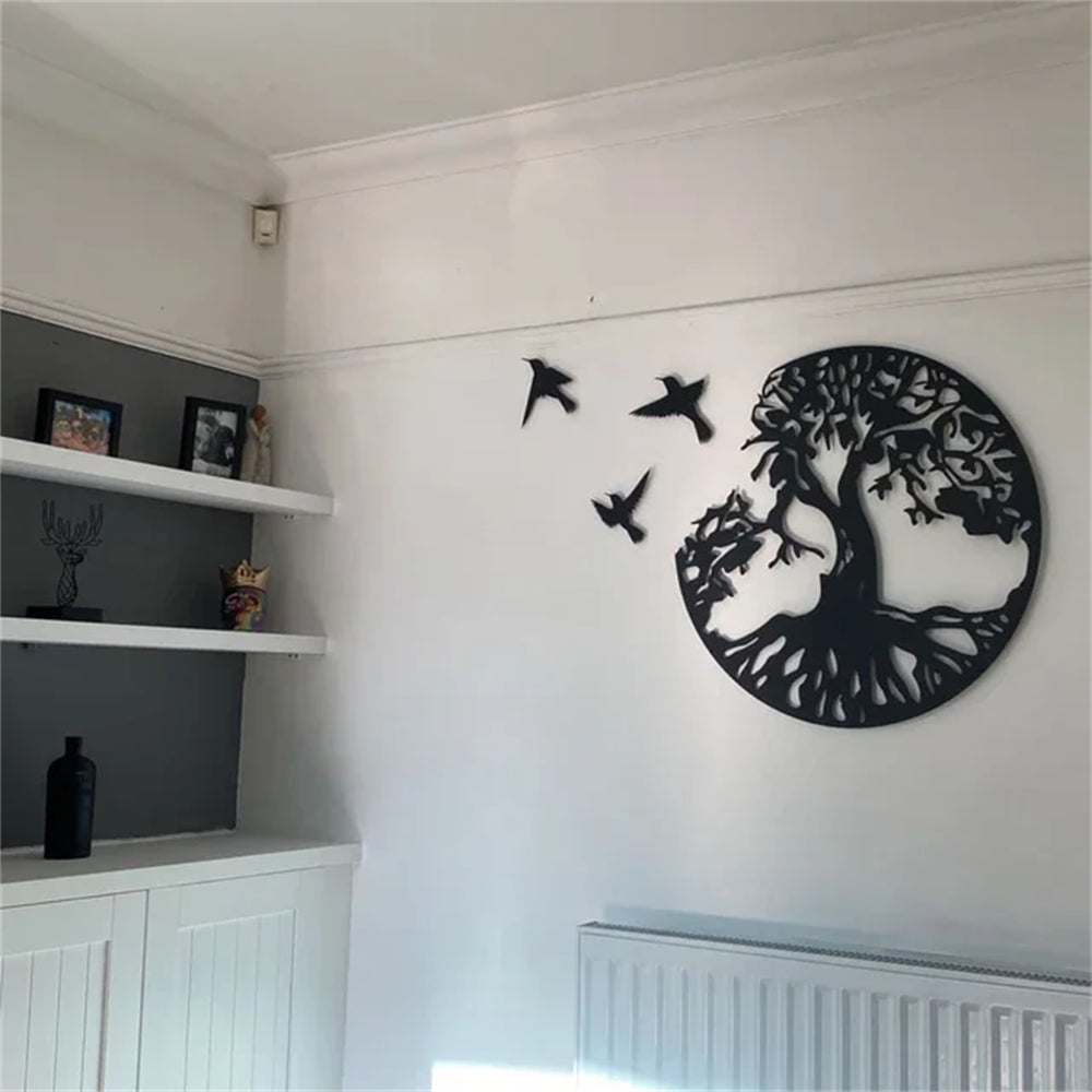 Tree of Life Metal Wall Art Metal Birds and Tree Wall Art