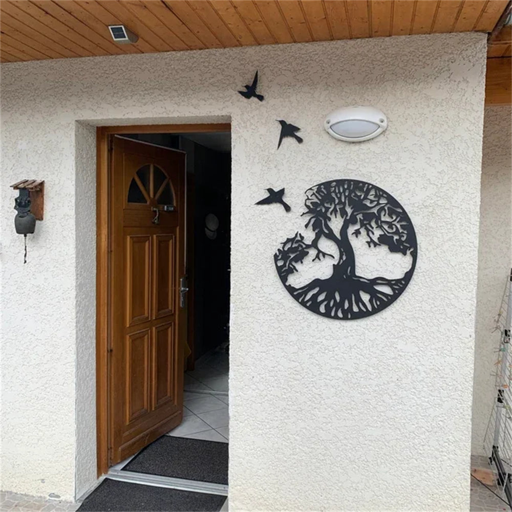 Tree of Life Metal Wall Art Metal Birds and Tree Wall Art