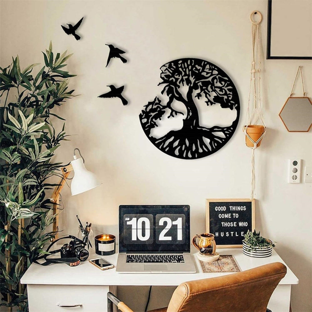 Tree of Life Metal Wall Art Metal Birds and Tree Wall Art